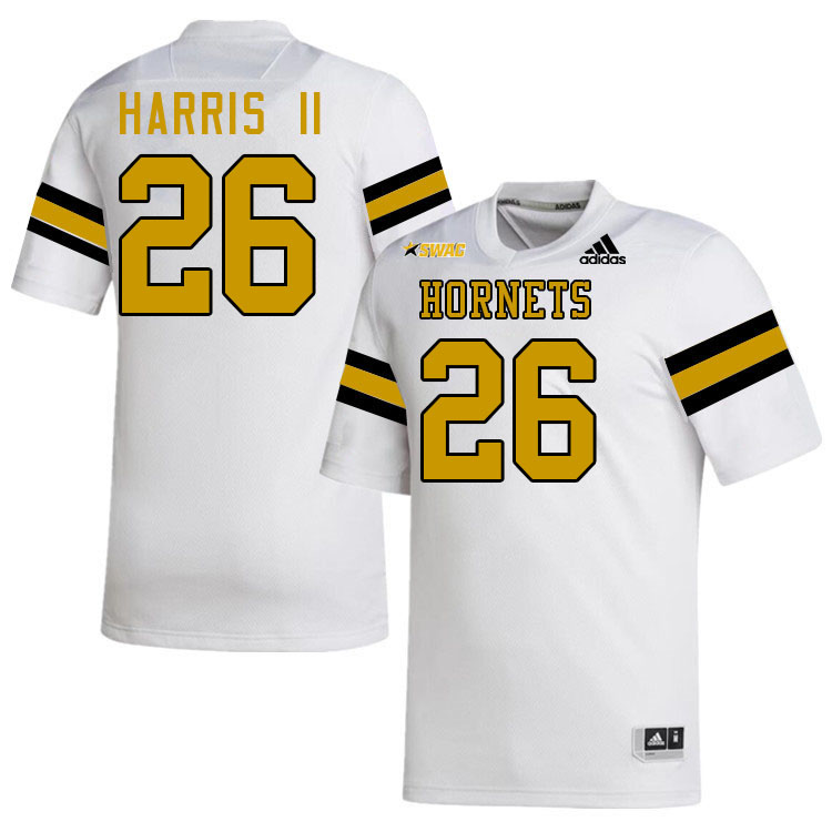 Alabama State Hornets #26 Marcus Harris II College Football Jerseys,Uniforms-White